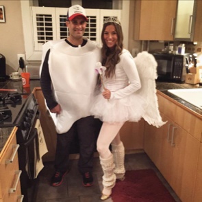 Dr. Erin Wolfson with her husband in costumes